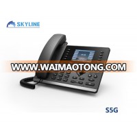 Hot-sale IP Phone S5G 6 Lines Smart Voip Phone Support PoE OEM SIP Phone