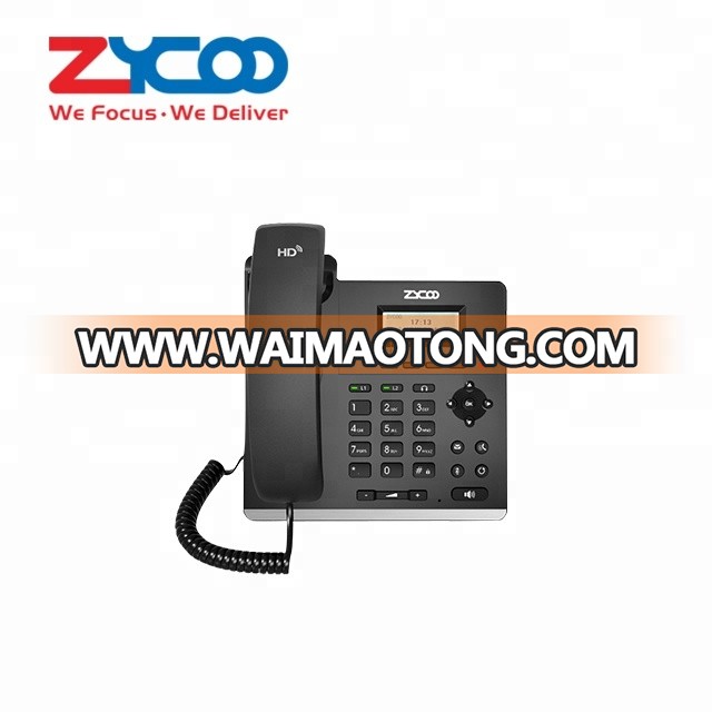 voip product cheap IP phone 2 sip lines 10/100Mbps Ethernet of office telephone for office voip phone system